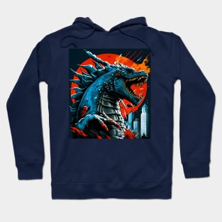 The Great Godzilla off Kanagawa - King Kaiju Hoodie